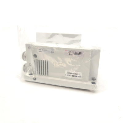 New SMC SS5Y5-10F2-08B-C6 Manifold End Plate With 10mm One Touch Fittings