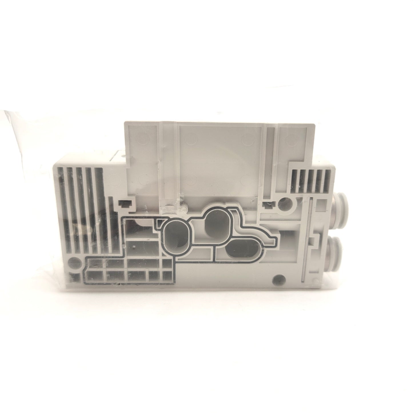 New SMC SS5Y5-10F2-08B-C6 Manifold End Plate With 10mm One Touch Fittings