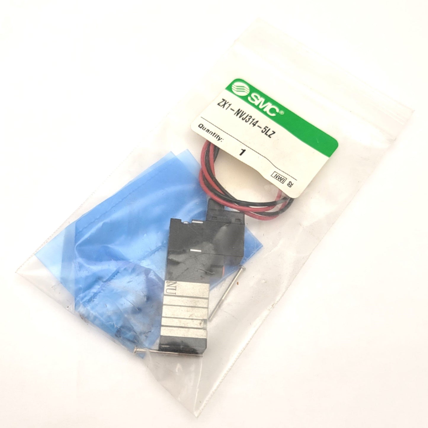 New – Open box SMC ZX1-NVJ314-5LZ 3-Port Solenoid Valve 24VDC Coil, 0.15-0.7MPa