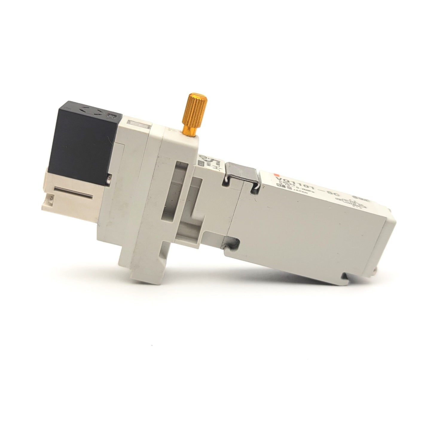 Used SMC VQ1101-5C Plug-In 2-Position Single Solenoid Valve, 24VDC, 0.16-0.7MPa