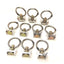 New – Open box Lot of 10 Single Stud Fitting w/Round SS O-Ring L-Track Airline Tie Down 4000lbs