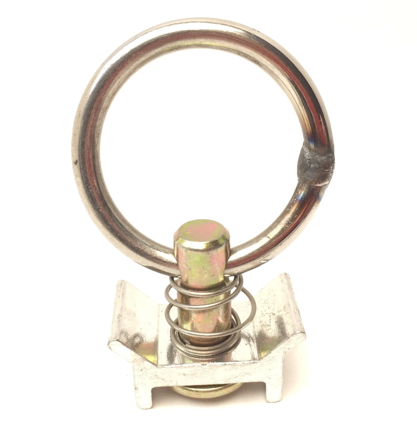 New – Open box Lot of 10 Single Stud Fitting w/Round SS O-Ring L-Track Airline Tie Down 4000lbs