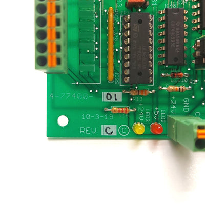 Used Amada Miyachi 4-77400-01 Rev. C Welder Gen 2 I/O Circuit Board PCB