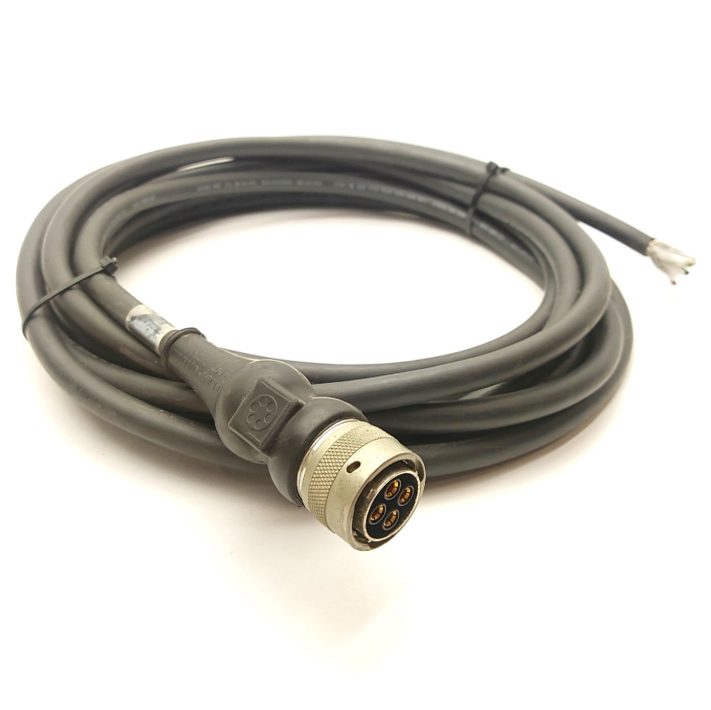 Used Flex-Cable FC-XXFPMP-16S-E012 MP Series Motor Power Cable, 600V, 16/4, 12' Long