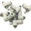 Used Lot of 8 SMC AS1201F-M5-04 Elbow Flow Controls, M5x0.8 Thread, 4mm Tubing