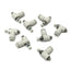 Used Lot of 8 SMC AS1201F-M5-04 Elbow Flow Controls, M5x0.8 Thread, 4mm Tubing
