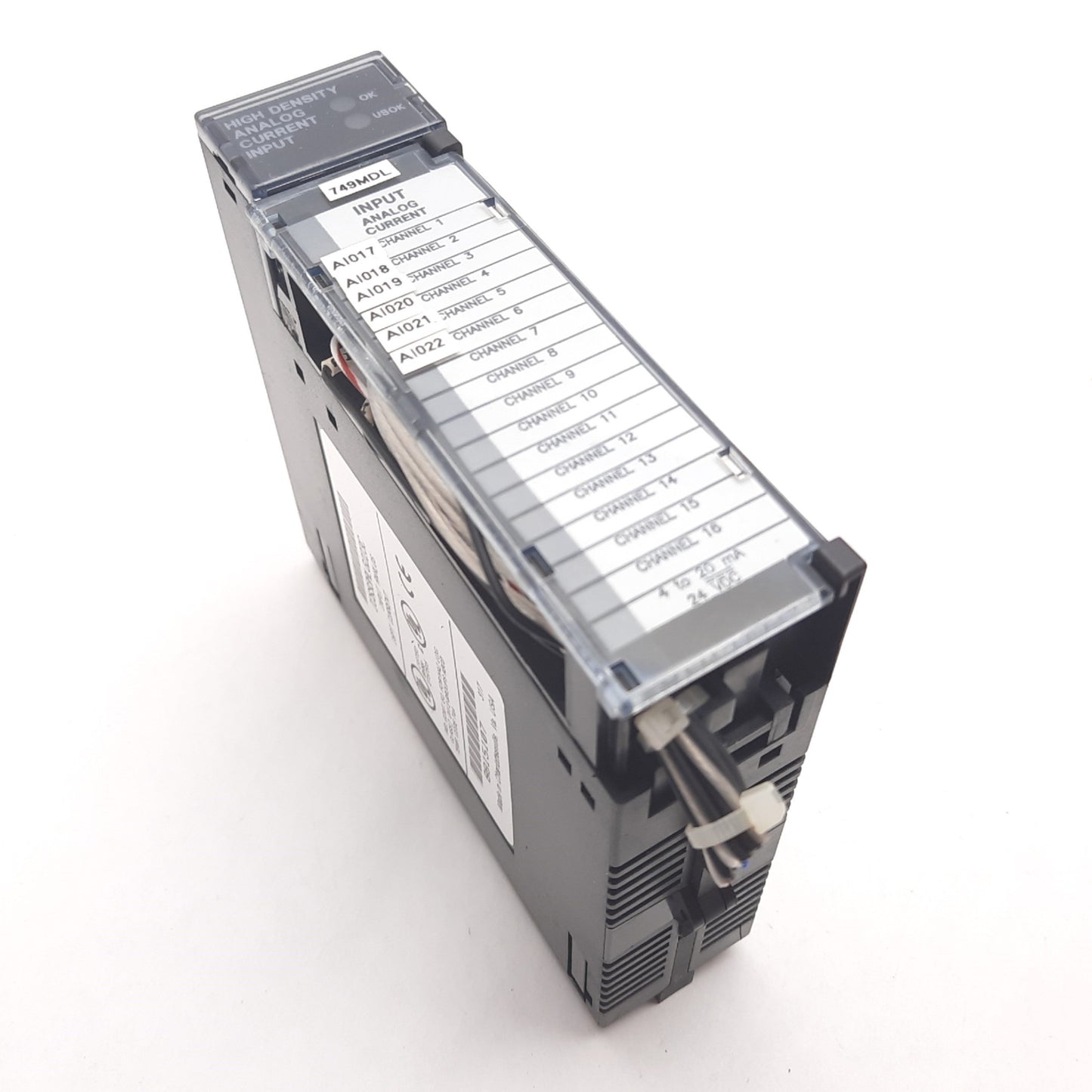 Used GE Fanuc IC693ALG223C PLC Analog Current Input Module, 16PT 4-20mA, Broken Mount