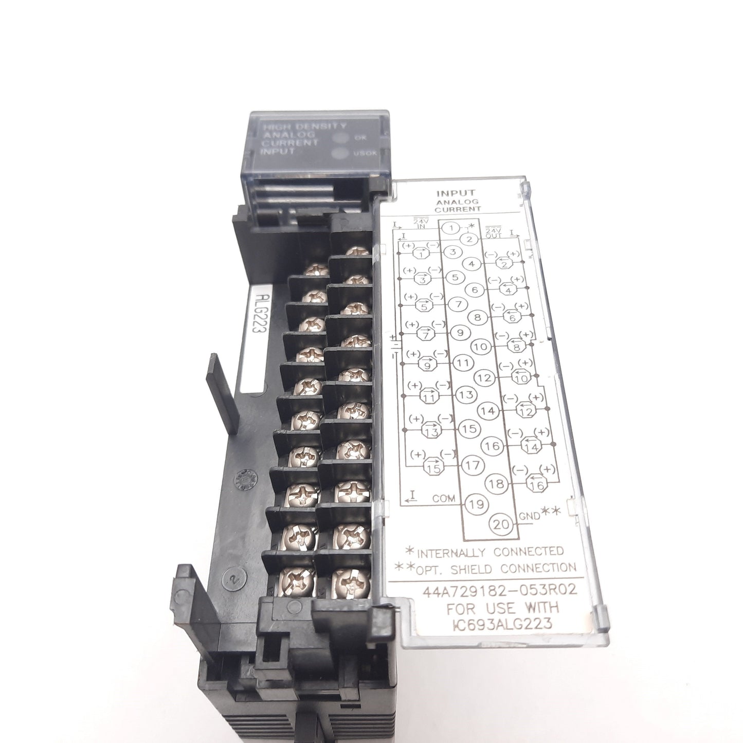 Used GE Fanuc IC693ALG223C PLC Analog Current Input Module, 16-Point, 4-20mA
