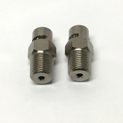 New – Open box Lot of 2 S4J A1305 Metal Male Luer Lock Syringe to Pipe Fitting 1/8" NPT Brass