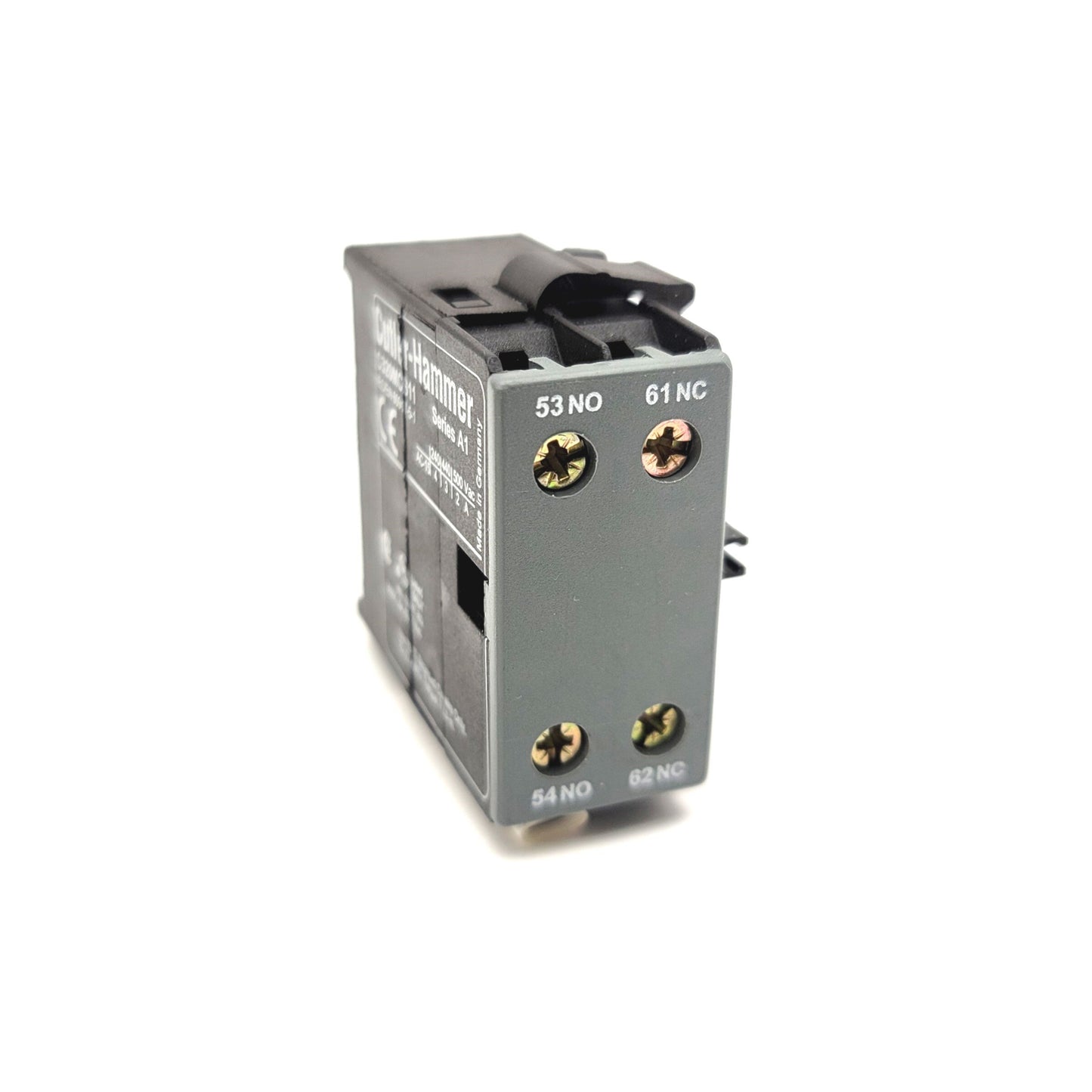 New – Open box Cutler Hammer C320MCS11 Side Mount Auxiliary Contactor 1NO-1NC 500VAC, 4A