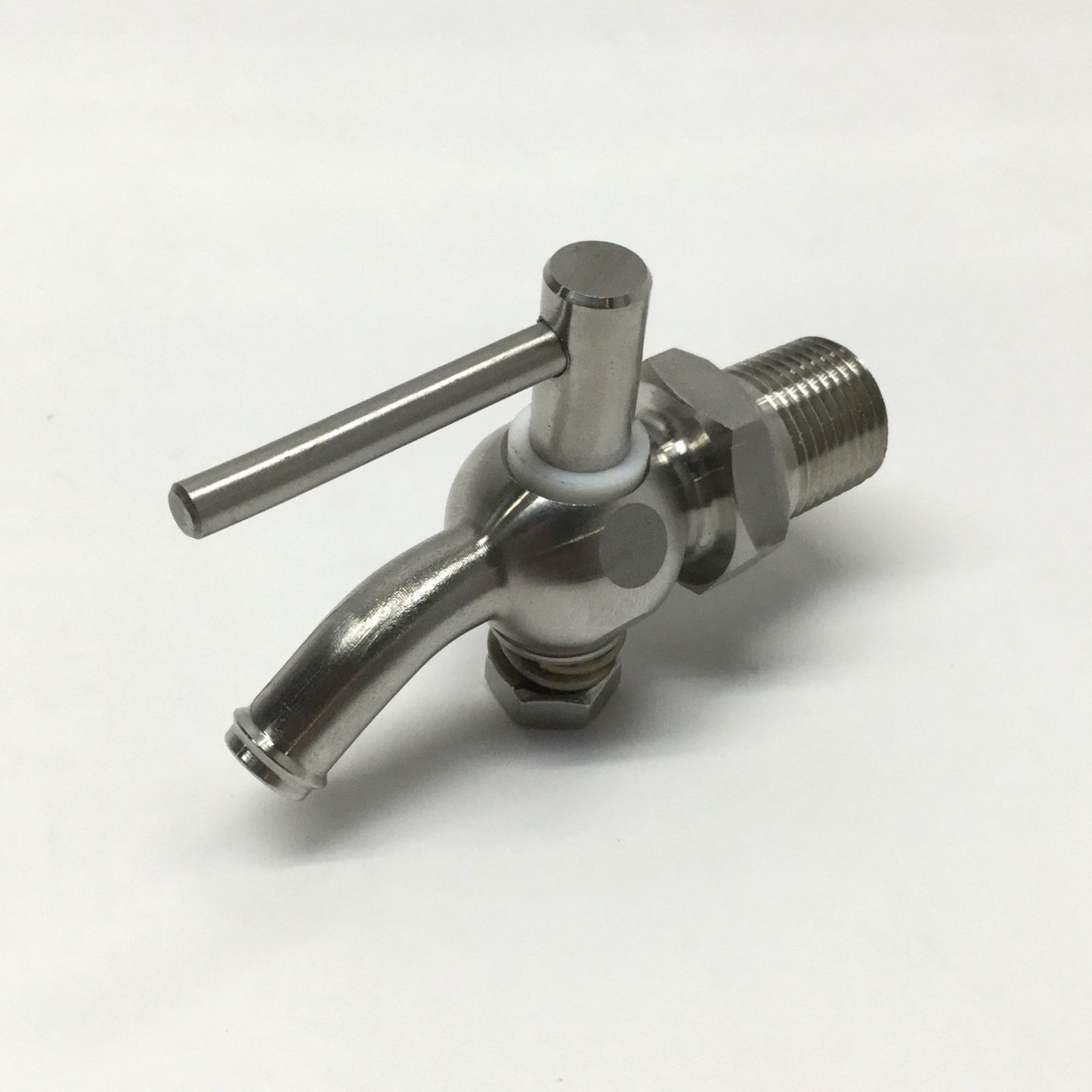 New – Open box Stainless Steel Spouted Drain Tap Valve Bibcock, 3/8" NPT, 3/16" Orifice