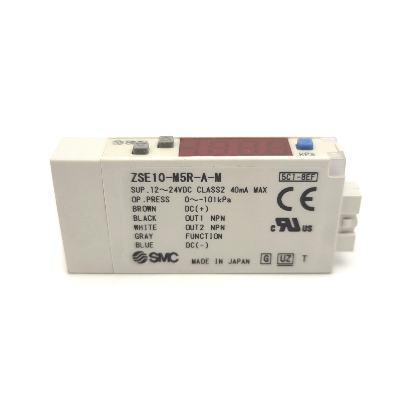 New – Open box SMC ZSE10-M5R-A-M Digital Vacuum Pressure Switch 0 To -101kPa 12-24VDC NPN/PNP