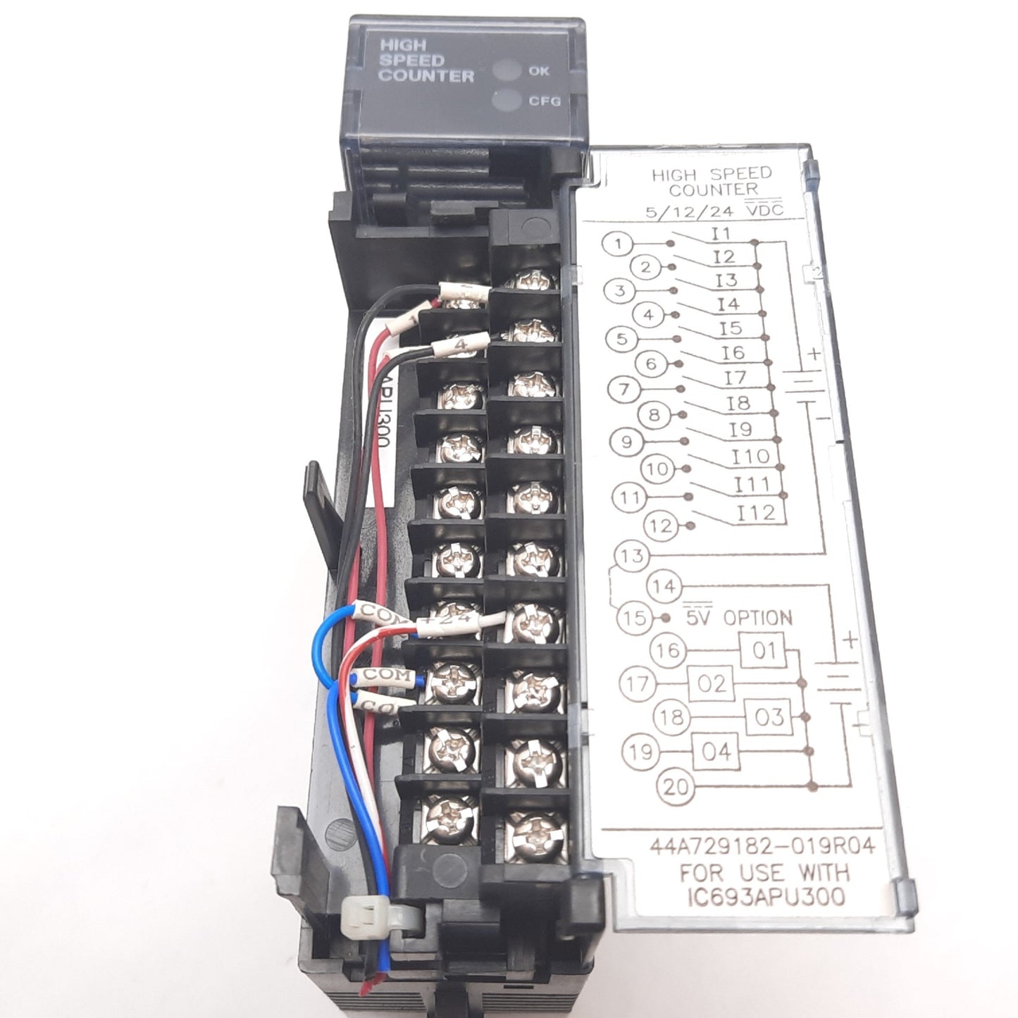 Used GE Fanuc IC693APU300J High Speed Counter Module, 5/12/24VDC, *Broken Mount*