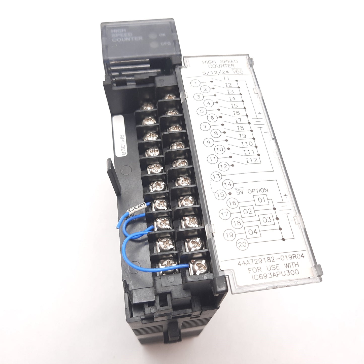 Used GE Fanuc IC693APU300H PLC High Speed Counter Module, 5/12/24VDC, 12 In, 4 Out