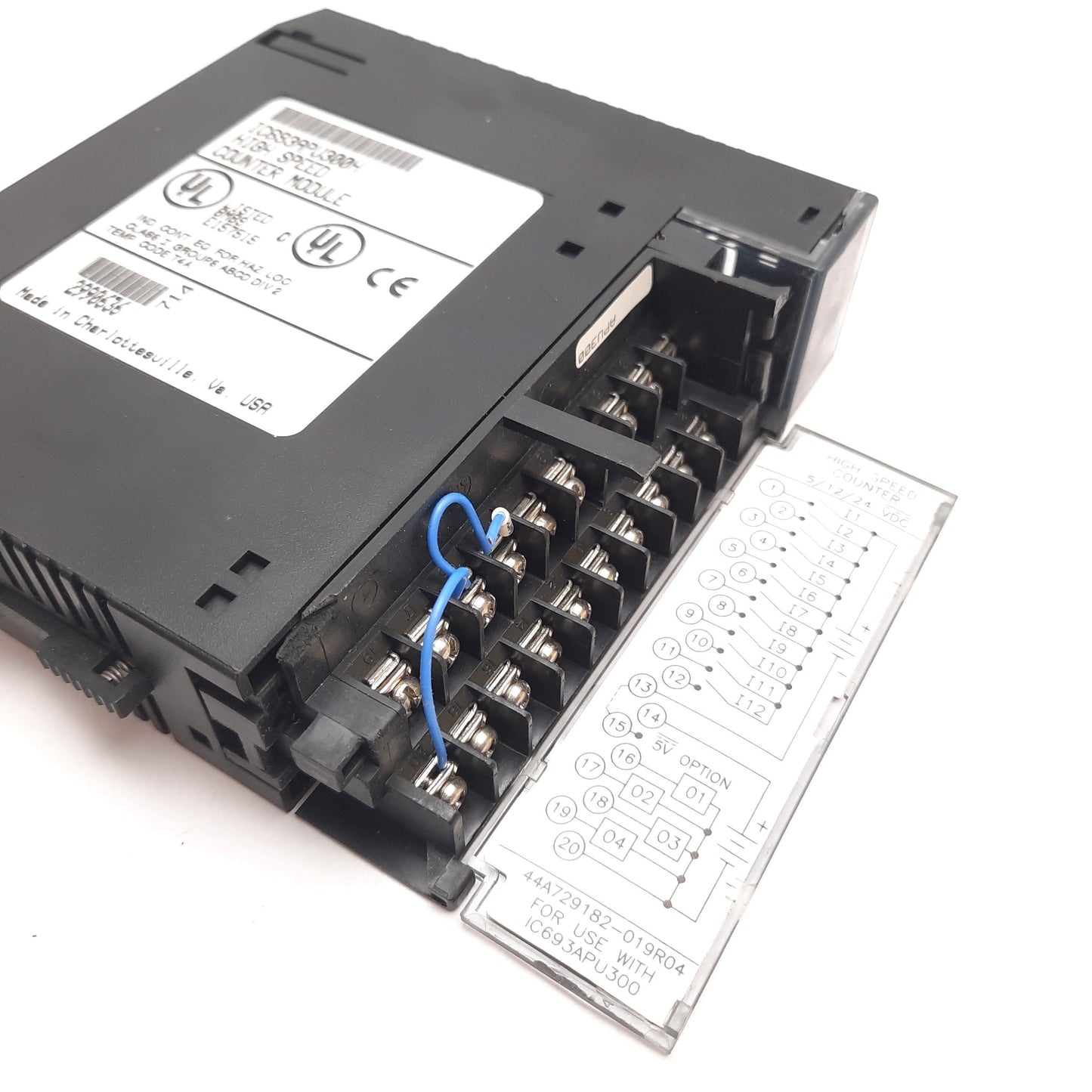 Used GE Fanuc IC693APU300H PLC High Speed Counter Module, 5/12/24VDC, 12 In, 4 Out