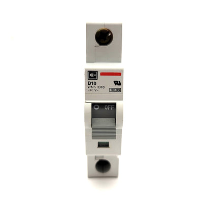 New – Open box Cutler Hammer Eaton D10 WMS1D10 Circuit Breaker, Single Pole, 10A, 240VAC