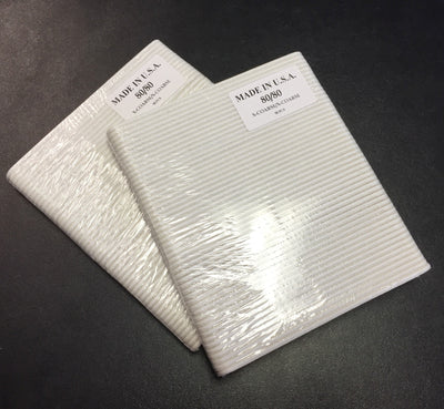 New Lot of 100 White 80/80 X-Coarse Washable Serrated Cushion Nail Files #22316, USA