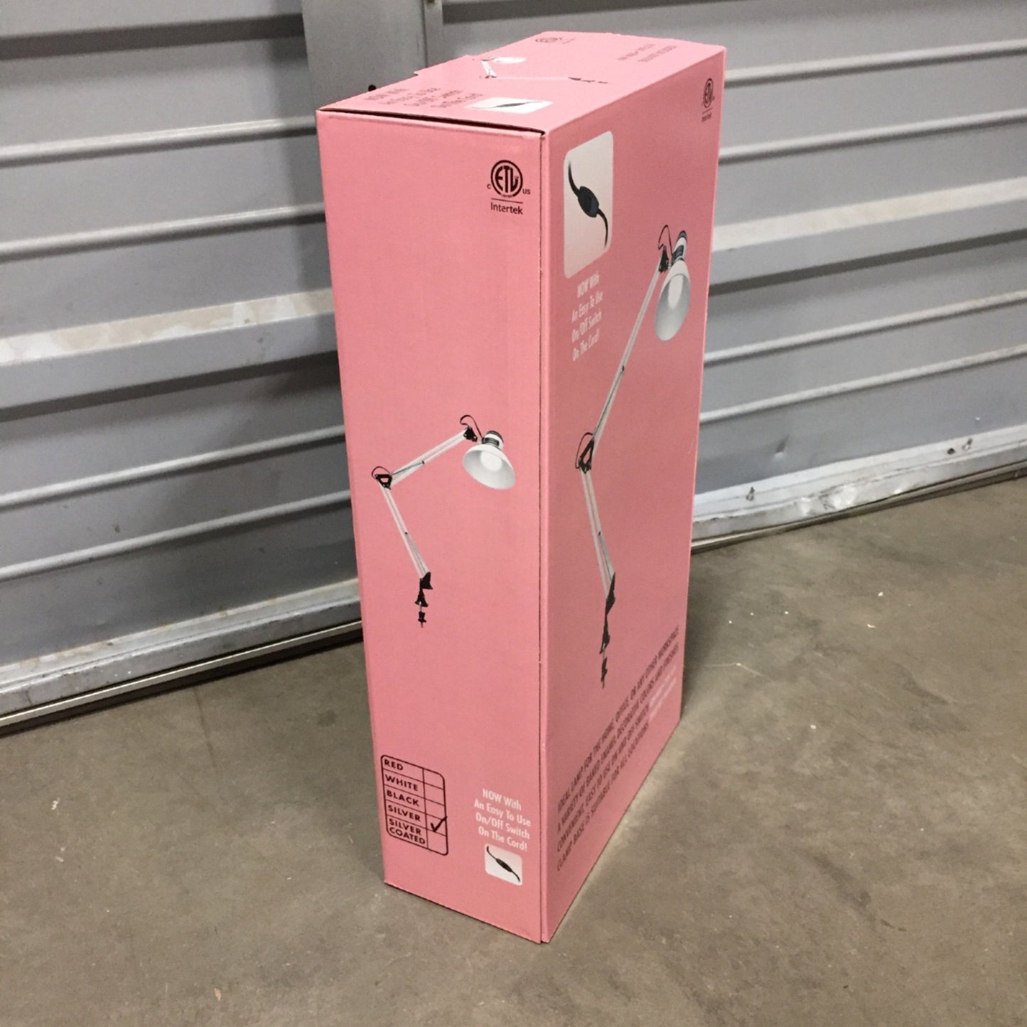 New LMP-S Silver Brushed Metal Home Office Salon Clamp Base Table Lamps 60W