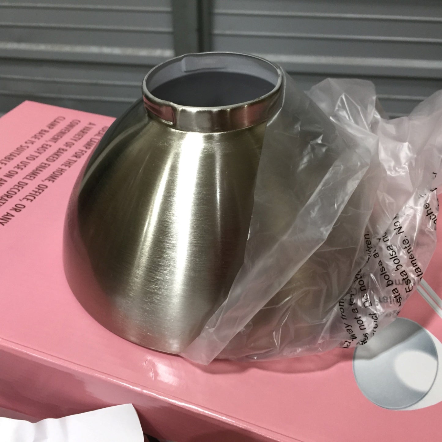 New LMP-S Silver Brushed Metal Home Office Salon Clamp Base Table Lamps 60W