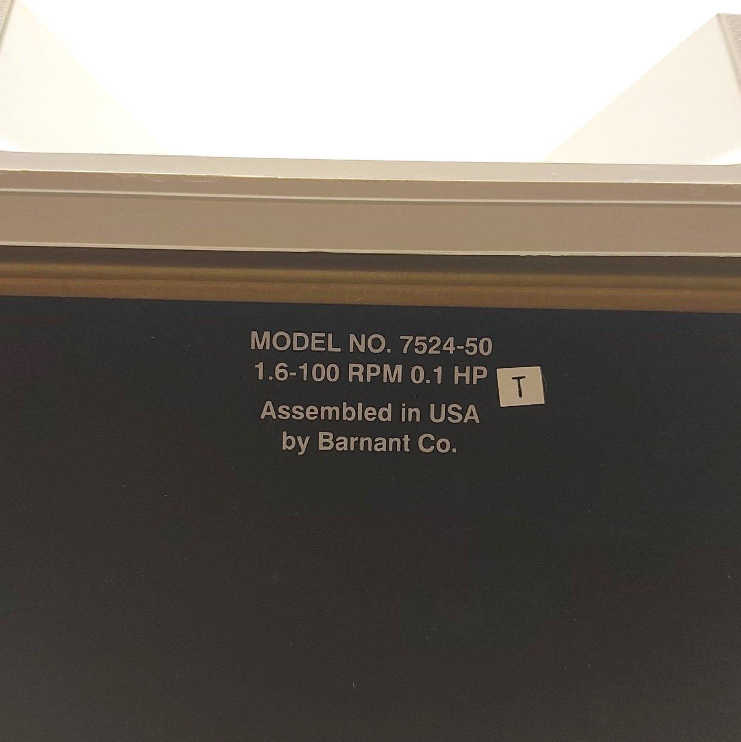 Used Cole Parmer 7524-50 Digital Peristaltic Pump Drive, .1HP, 1.6-100RPM, 115VAC