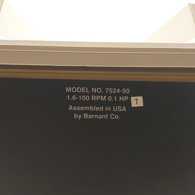 Used Cole Parmer 7524-50 Digital Peristaltic Pump Drive, .1HP, 1.6-100RPM, 115VAC