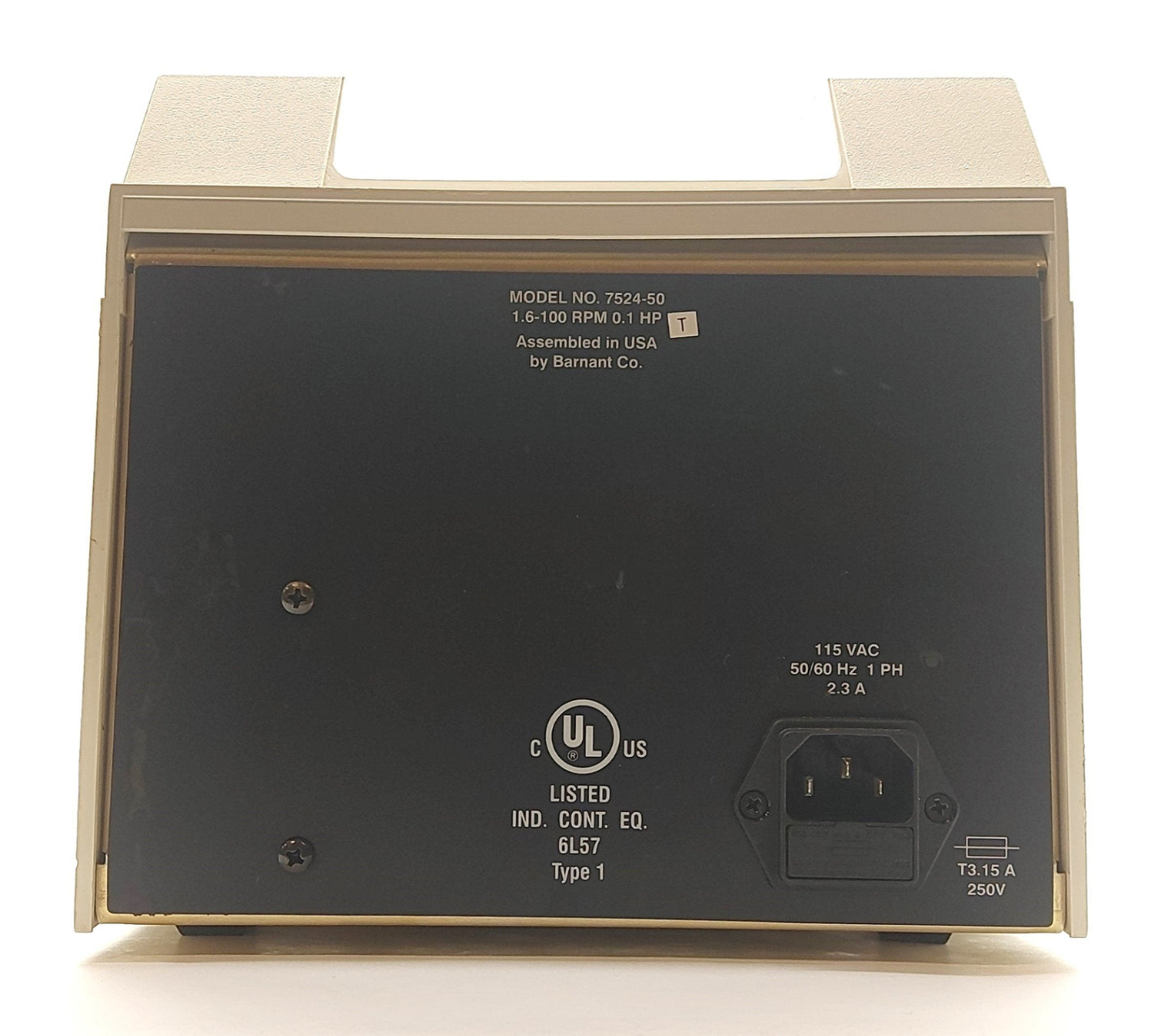 Used Cole Parmer 7524-50 Digital Peristaltic Pump Drive, .1HP, 1.6-100RPM, 115VAC