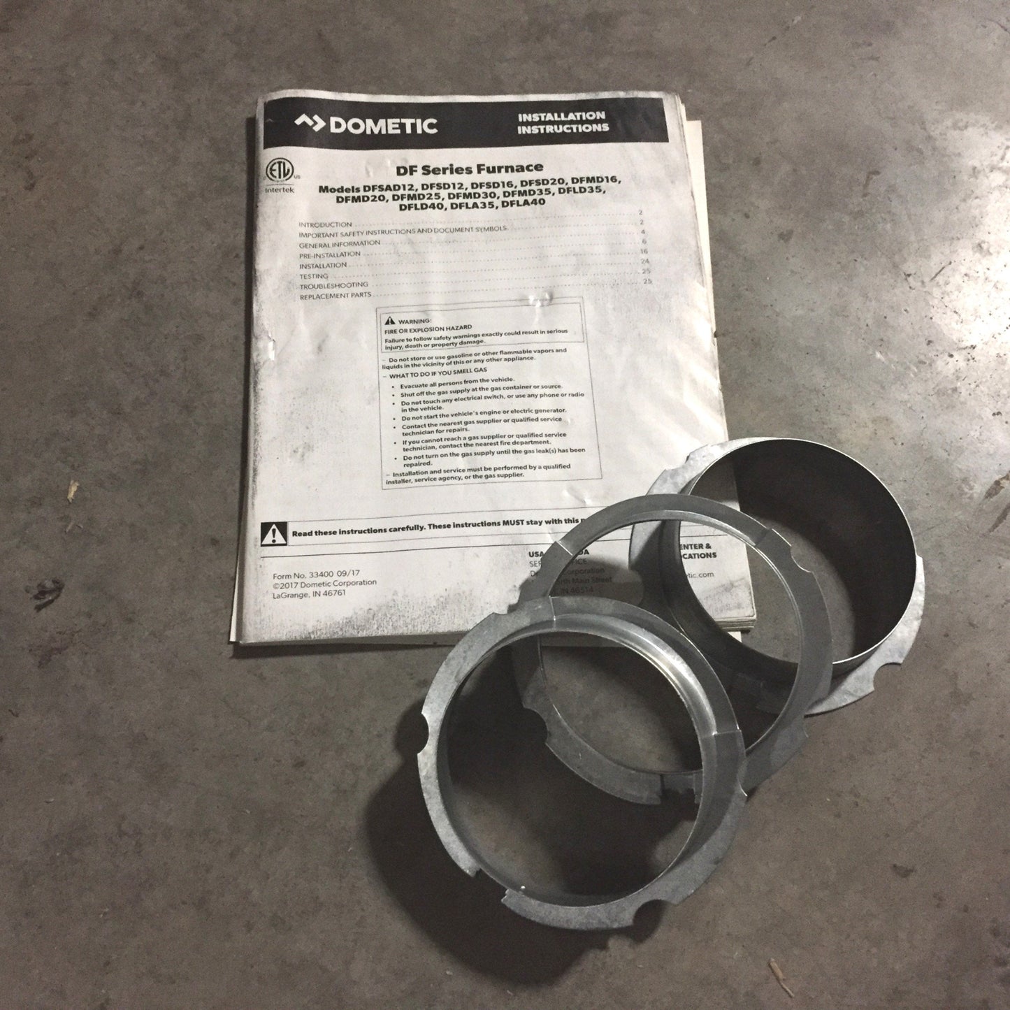 New other (see details) Dometic DFLA 40211 Large RV Furnace 35610SU, 35K-40K BTU, LP/Natural Gas, 120VAC