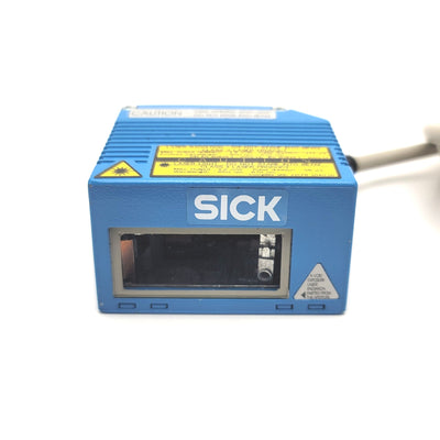 Used SICK CLV420-0010 Fixed Mount Bar Code Scanner Range: 60-365mm, 10-30VDC, IP65