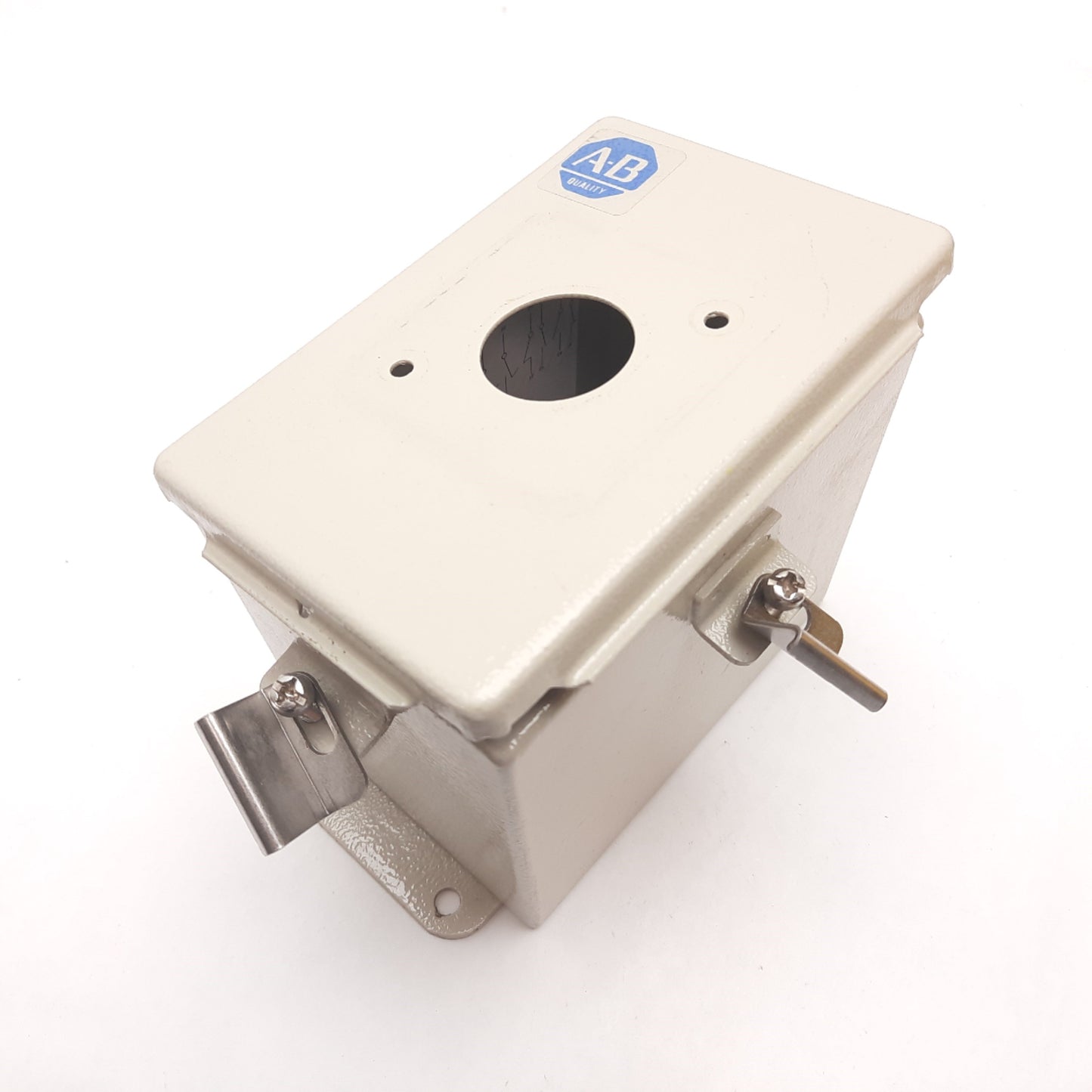 Used Allen Bradley 194E-FA20E-P11 Disconnect Switch Enclosure, 6" x 4" x 5.5", Steel