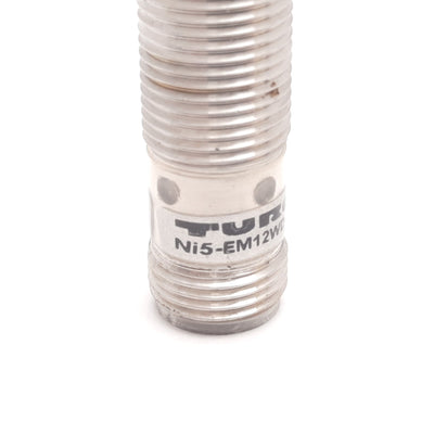 Used Turck Ni5-EM12WD-AP6X-H1141 Proximity Sensor, 5mm, 10-30VDC, PNP M12 4-Pin