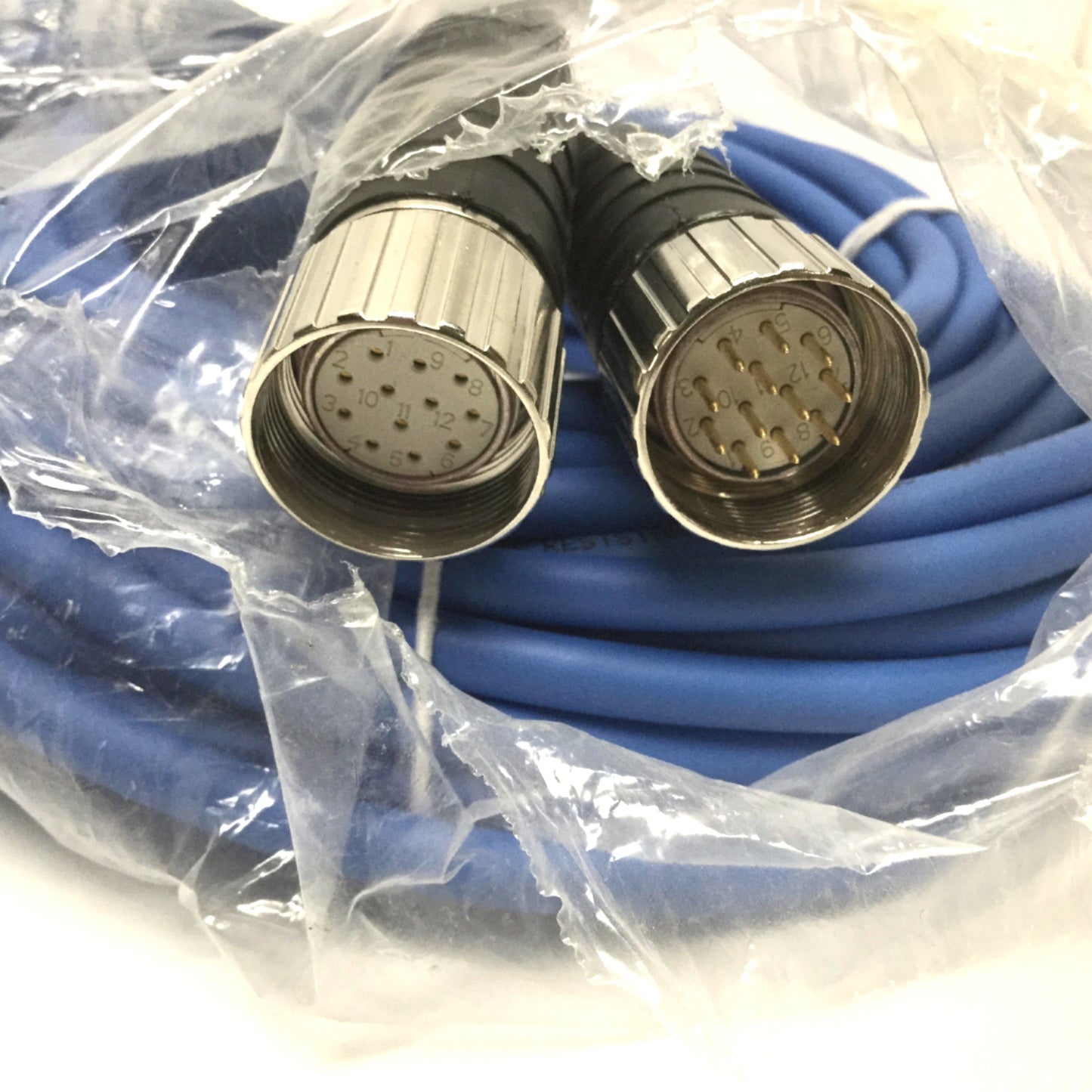 New – Open box Turck CSNM CKNM 12-9-15 Cordset Cable M23 12-Pin, 9-Wire Male to Female, 15m