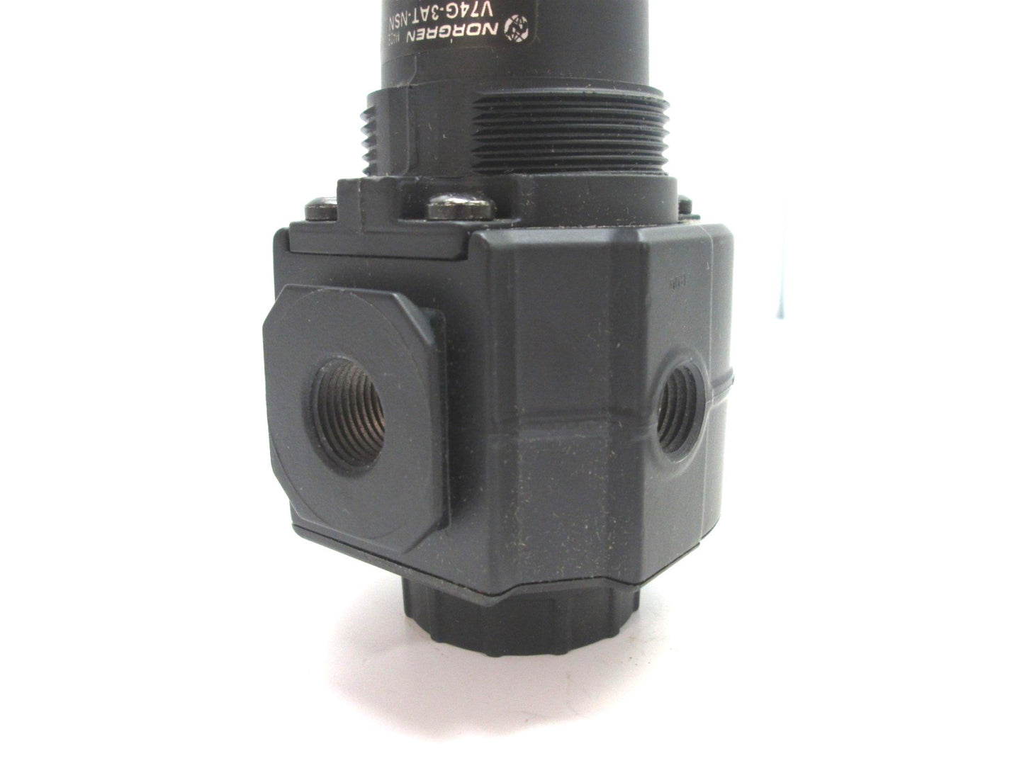 New Norgren V74G-3AT-NSN Pressure Relief Valve Regulator x2 1/4" x2 3/8" NPT 250PSIG