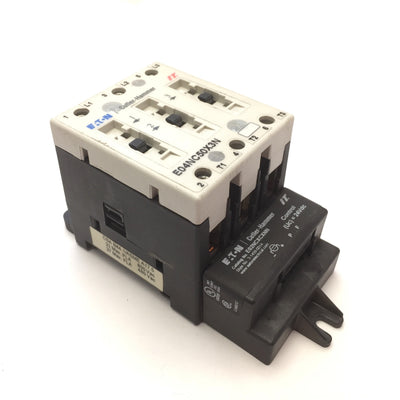 Used Eaton Cutler Hammer E04NC50X3N Contact Block E02NCXCXNN 600VAC 50A, 24VDC Coil