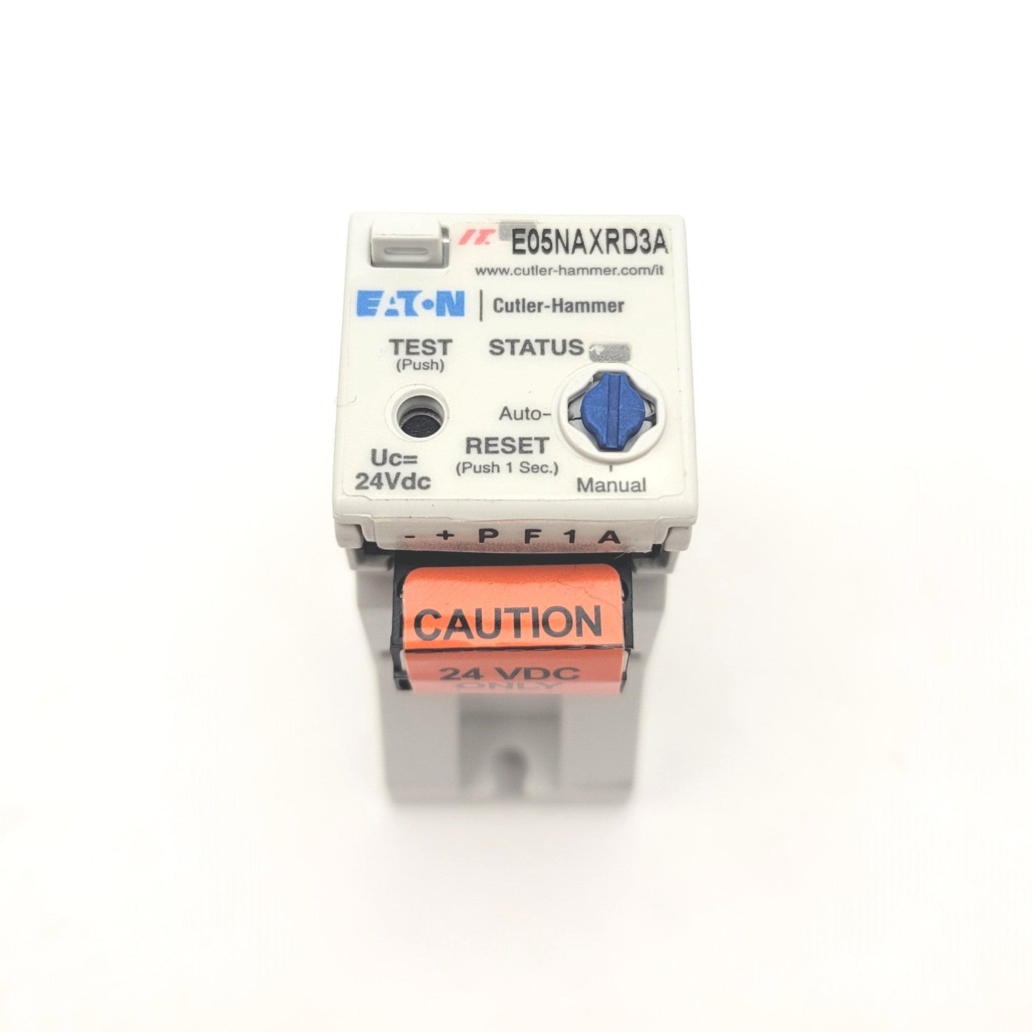 New – Open box Eaton E05NAXRD3A IEC Solid State Overload Relay Size A, 2.8-9.0A, 24VDC, 3-Pole