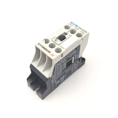 New – Open box Eaton E111A09X3N Non-Reversing Motor Contactor 3-Pole, 24VDC, 575VAC, 4kW, 9A