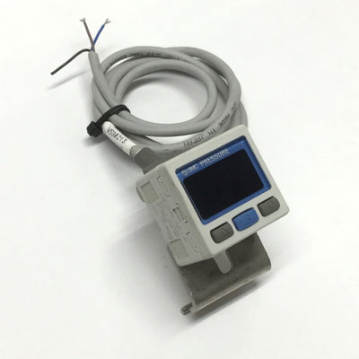 Used SMC ZSE30AF-N01-P Digital Vacuum Pressure Switch, 12-24VDC, -100 to 100kPa, PNP