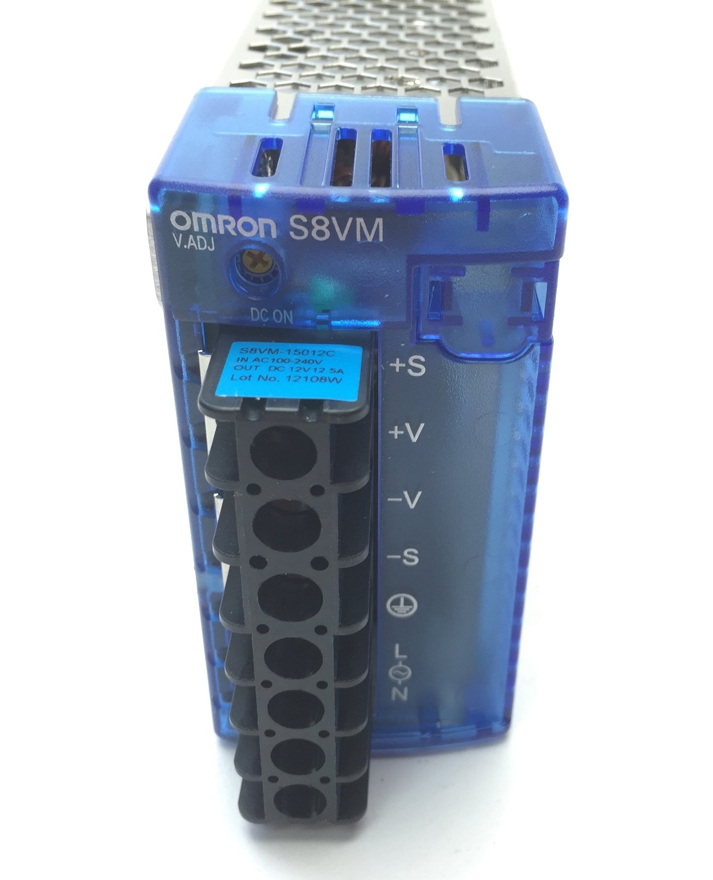 Used Omron S8VM-15012 C Power Supply Input: 100-240VAC 2A, Output: 12VDC 12.5A