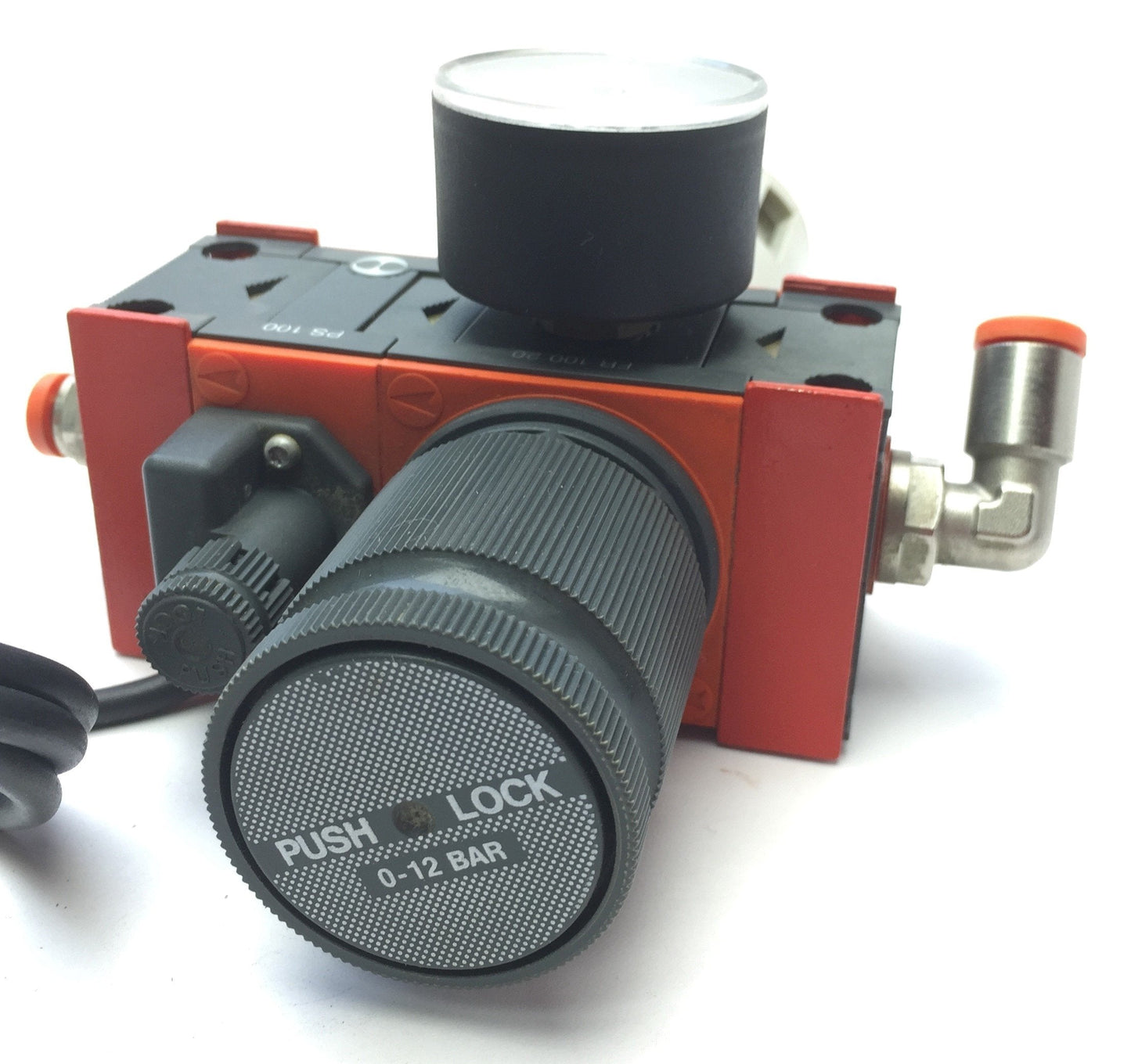 Used Skillair FR100 20 Pneumatic Air Filter Regulator & PS 100 Switch, 1/4" NPT, 20µm
