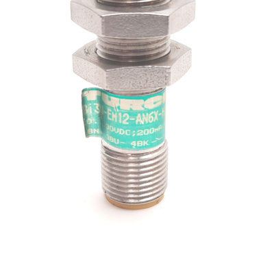 Used Turck Bi3U-EM12-AN6X-H1141 Inductive Proximity Sensor, 3mm, 10-30VDC, NPN N/O