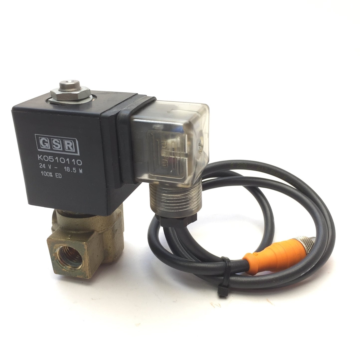 Used GSR K0510110 Pneumatic Solenoid Valve, Coil Voltage: 24VDC, Port G1/4", 0-16 Bar