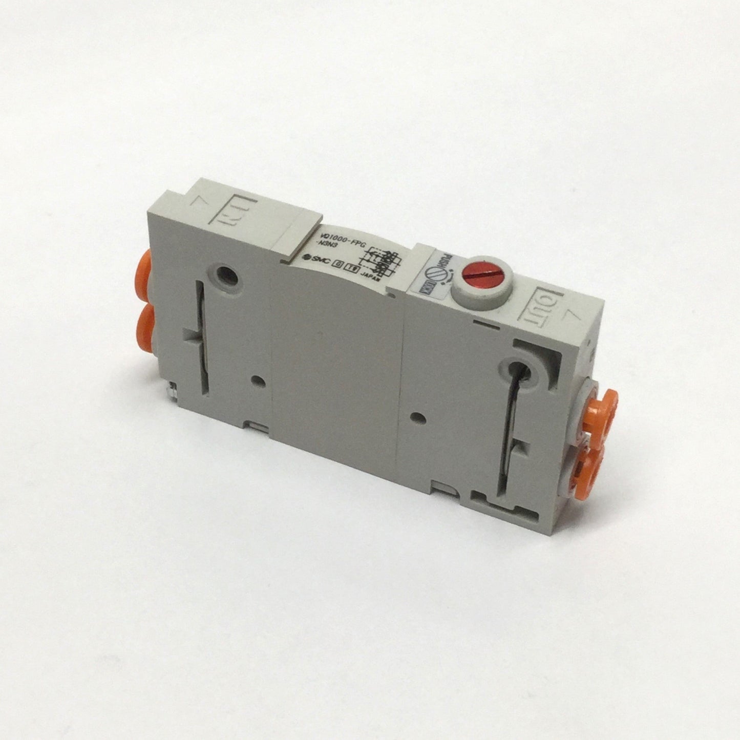 Used SMC VQ1000-FPG-N3N3 Perfect Double Check Block 0.15-0.8MPa, 5/32" 4mm One-Touch