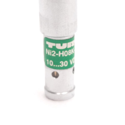 Used Turck Ni2-H08K-AN6X-V1131 Inductive Proximity Sensor, 2mm, 10-30VDC 150mA, 3-Pin