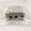 New SMC VV5QZ25-03C0TC 3-Station Base Mount 5-Port Manifold, Rc1/4