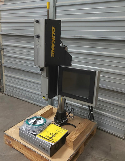 New – Open box Dukane 43Q220 IQ ES Ultrasonic Welder System 20kHz 1800W 15" HMI 7" 540lb Stroke