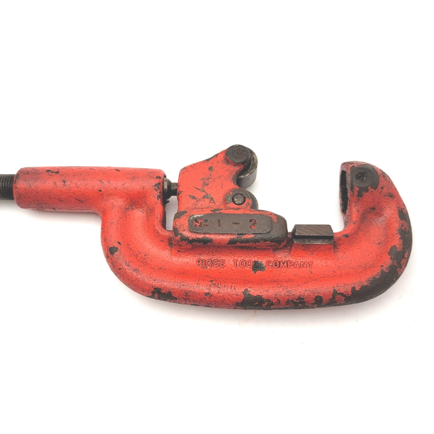 Used Ridgid No 2A/202 Heavy-Duty Screw-Feed Pipe Cutter, Capacity: 1/8"-2" *No Wheel*