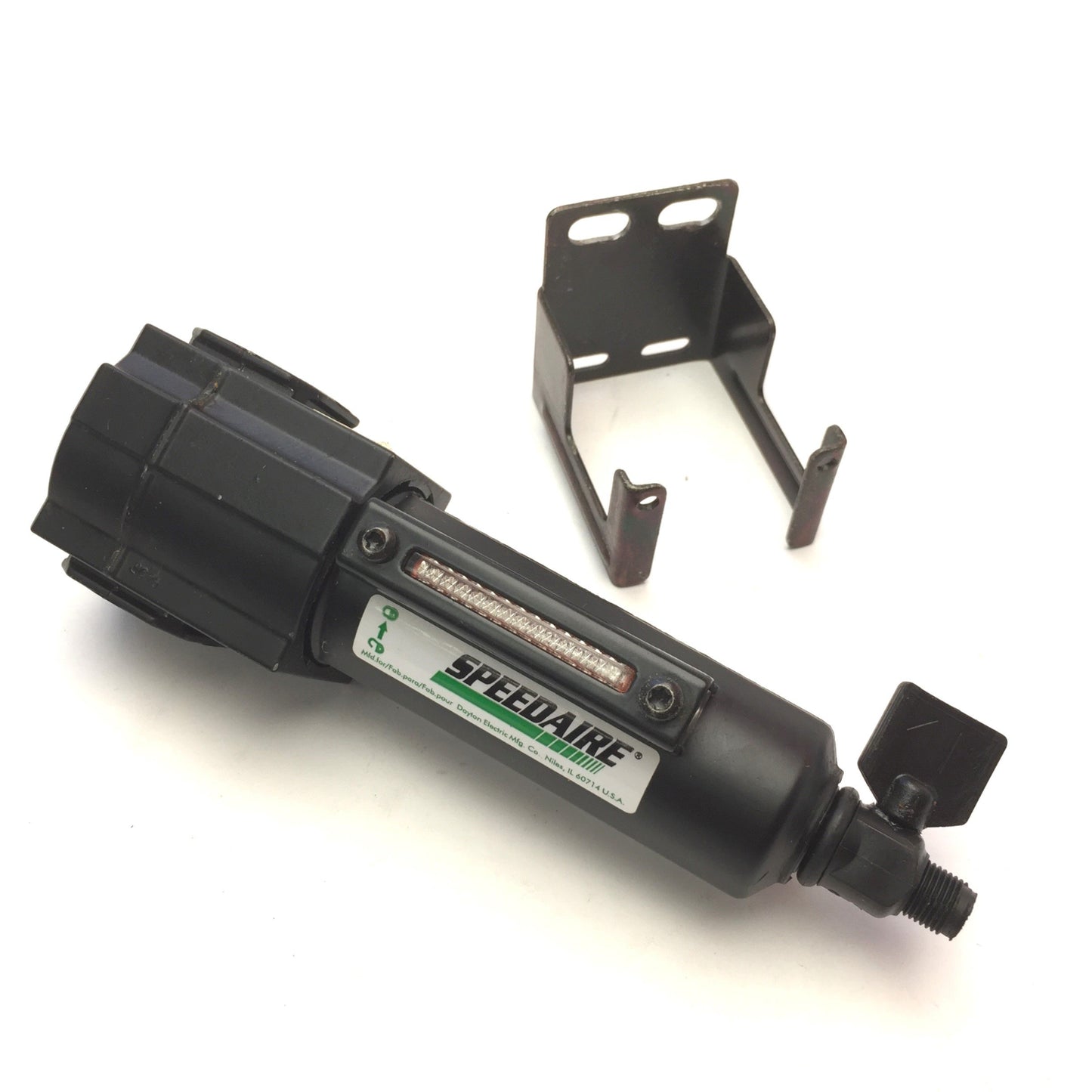 Used Speedaire 4ZL29 Compact General Purpose Pneumatic Filter 3/8" Port, 5 Micron Air