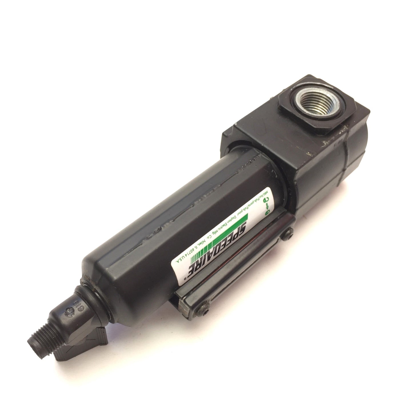 Used Speedaire 4ZL29 Compact General Purpose Pneumatic Filter 3/8" Port, 5 Micron Air