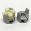 Used NBK MJT-20C-WH-5-8 Flexible Shaft Coupling Clamping Jaw Type 5mm x 8mm Bores