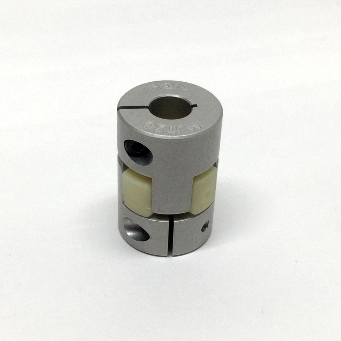 Used NBK MJT-20C-WH-5-8 Flexible Shaft Coupling Clamping Jaw Type 5mm x 8mm Bores