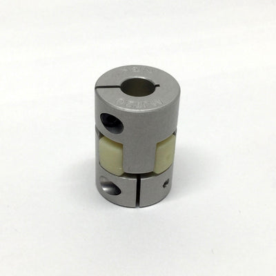 Used NBK MJT-20C-WH-5-8 Flexible Shaft Coupling Clamping Jaw Type 5mm x 8mm Bores